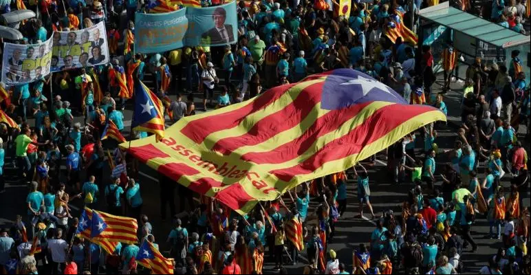 Manifestación inependentista Cataluña
