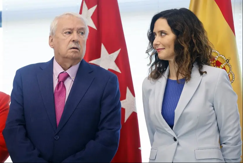 Díaz Ayuso, en la toma de posesión de Joaquín Leguina como nuevo presidente de la Cámara de Cuentas