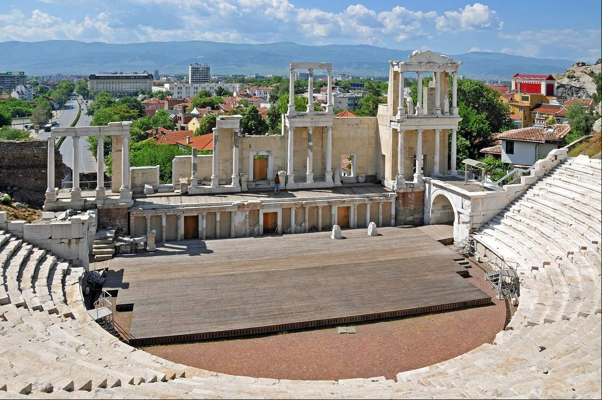 Teatro romano de Plovdiv en Bulgaria
