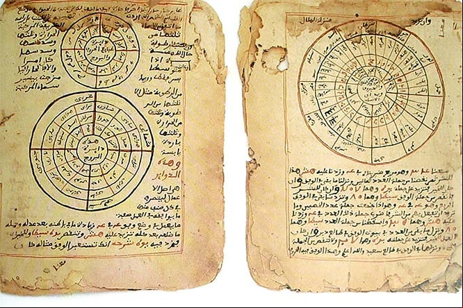 Los Manuscritos de Tombuctú, con escritos árabes sobre matemáticas y astronomía