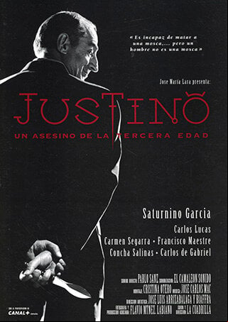 Cartel de Justino, un asesino de la tercera edad